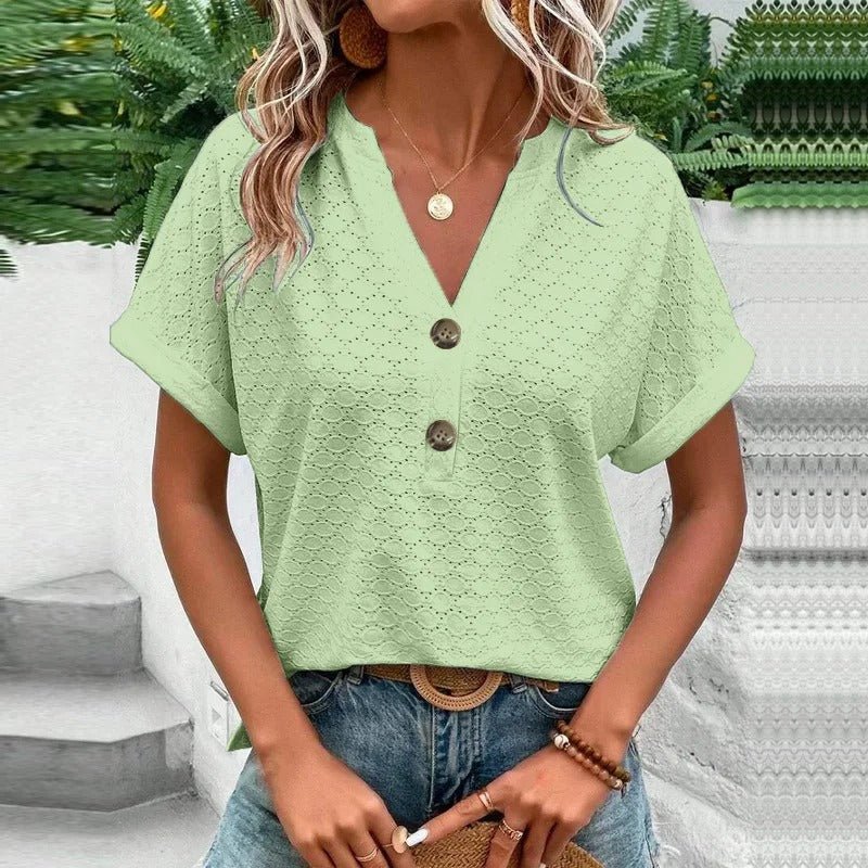 ElisaBerlin™ | Bequeme V - Hals Shirt - ElisaBerlin - 