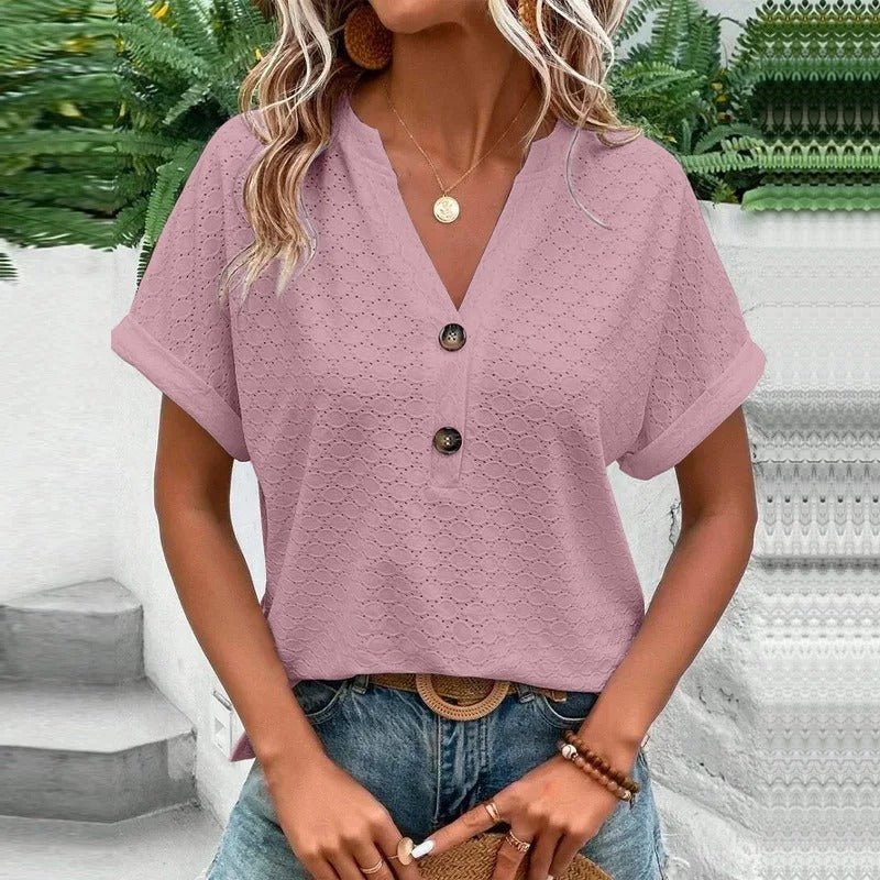ElisaBerlin™ | Bequeme V - Hals Shirt - ElisaBerlin - 