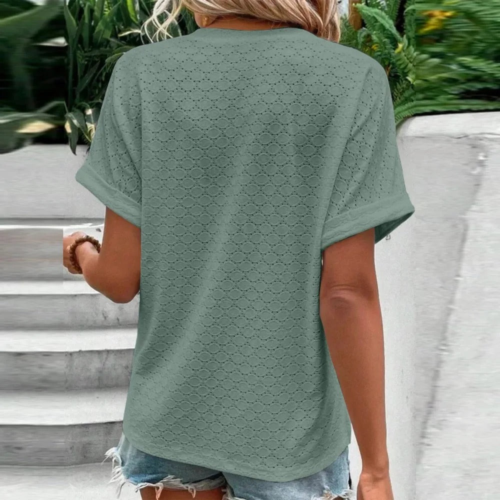 ElisaBerlin™ | Bequeme V - Hals Shirt - ElisaBerlin - 