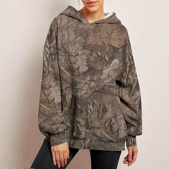 ElisaBerlin™ | Bequemer Camouflage Hoodie - ElisaBerlin - 