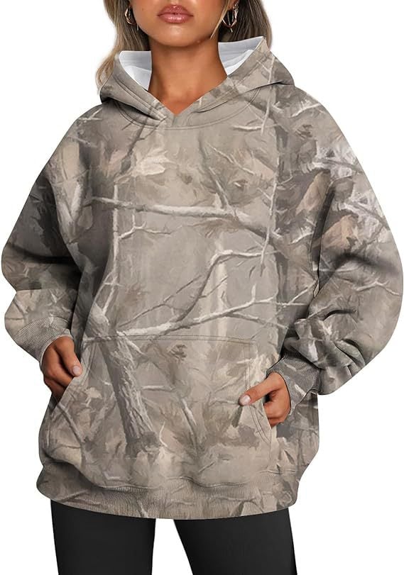 ElisaBerlin™ | Bequemer Camouflage Hoodie - ElisaBerlin - 