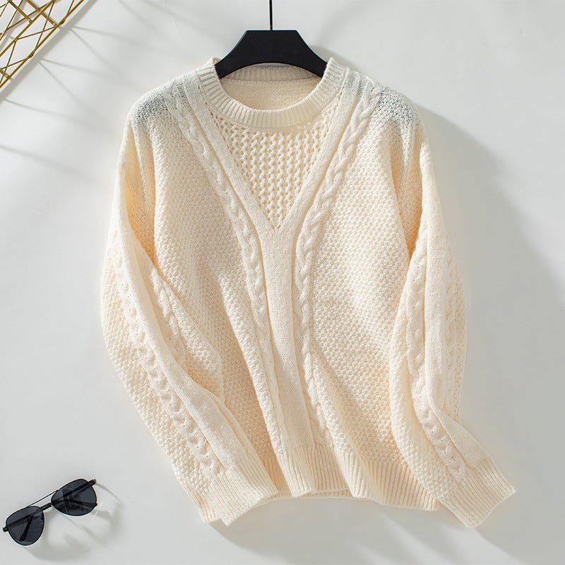 ElisaBerlin™ | Eleganter Winterpullover mit Hohlsaum - Elisa Berlin - 
