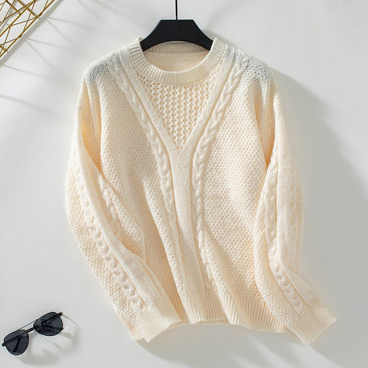ElisaBerlin™ | Eleganter Winterpullover mit Hohlsaum - Elisa Berlin - 