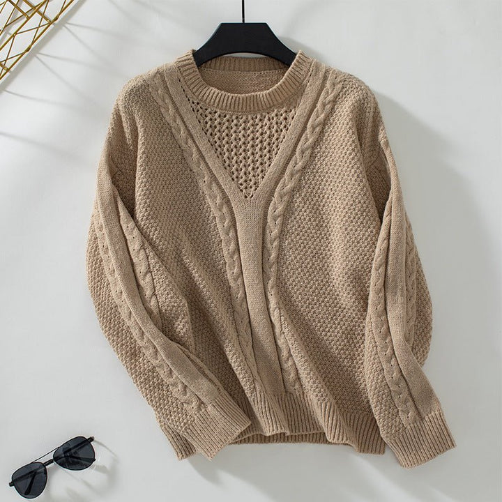 ElisaBerlin™ | Eleganter Winterpullover mit Hohlsaum - Elisa Berlin - 
