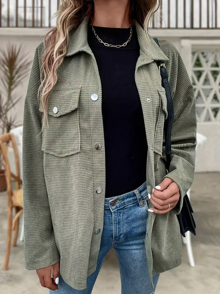 ElisaBerlin™ | Exklusive Flap - Pocket Schulterjacke - Elisa Berlin - 