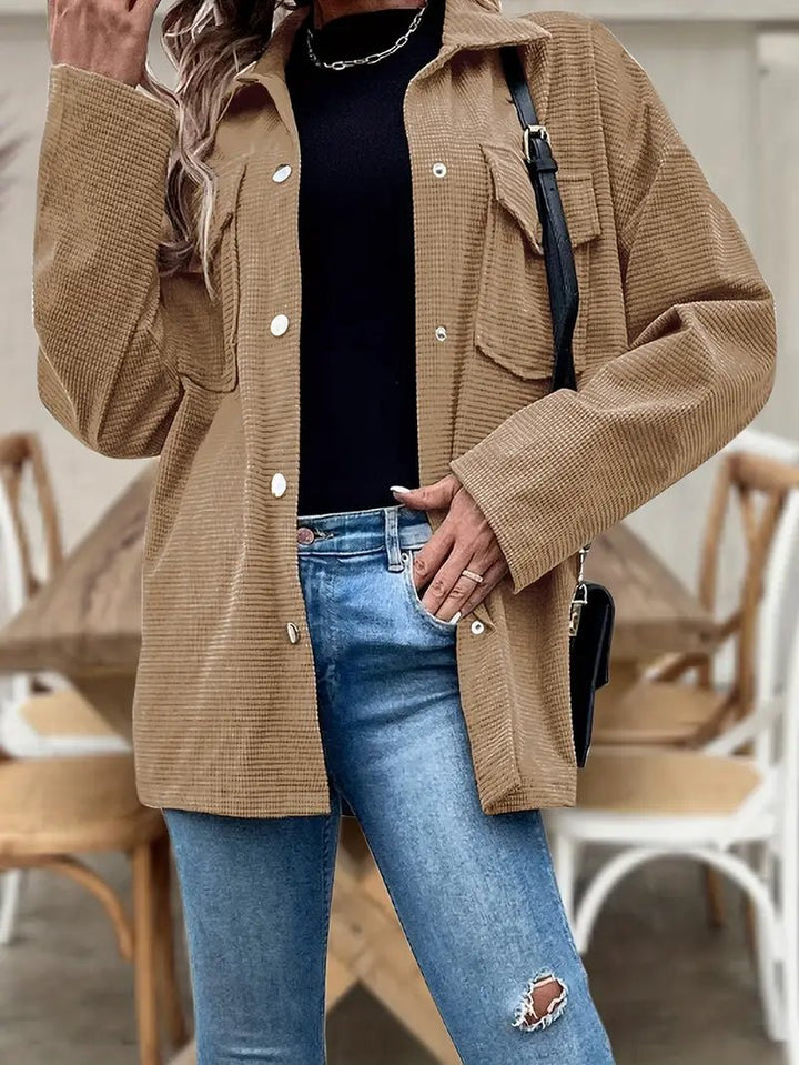 ElisaBerlin™ | Exklusive Flap - Pocket Schulterjacke - Elisa Berlin - 