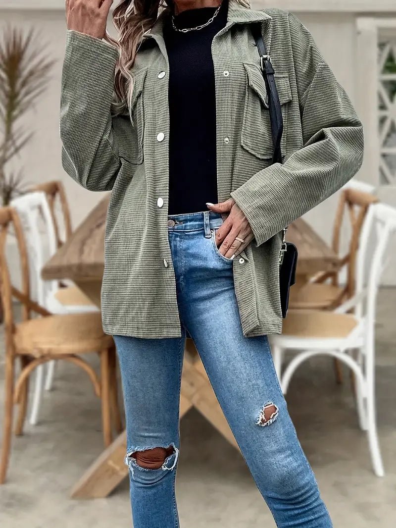 ElisaBerlin™ | Exklusive Flap - Pocket Schulterjacke - Elisa Berlin - 