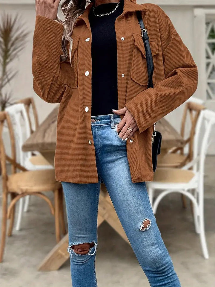 ElisaBerlin™ | Exklusive Flap - Pocket Schulterjacke - Elisa Berlin - 