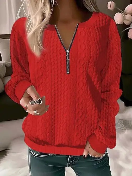 ElisaBerlin™ | Exklusiver Zipper - Pullover - Elisa Berlin - Pullover & Westen