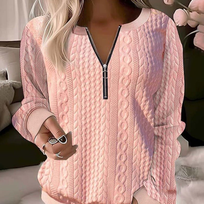 ElisaBerlin™ | Exklusiver Zipper - Pullover - Elisa Berlin - Pullover & Westen