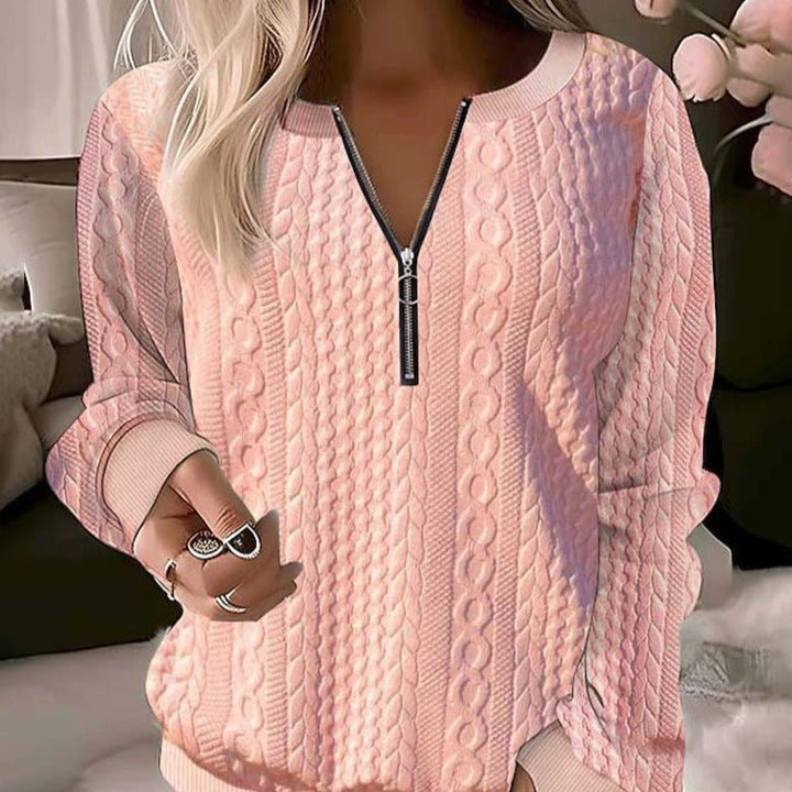 ElisaBerlin™ | Exklusiver Zipper - Pullover - Elisa Berlin - Pullover & Westen