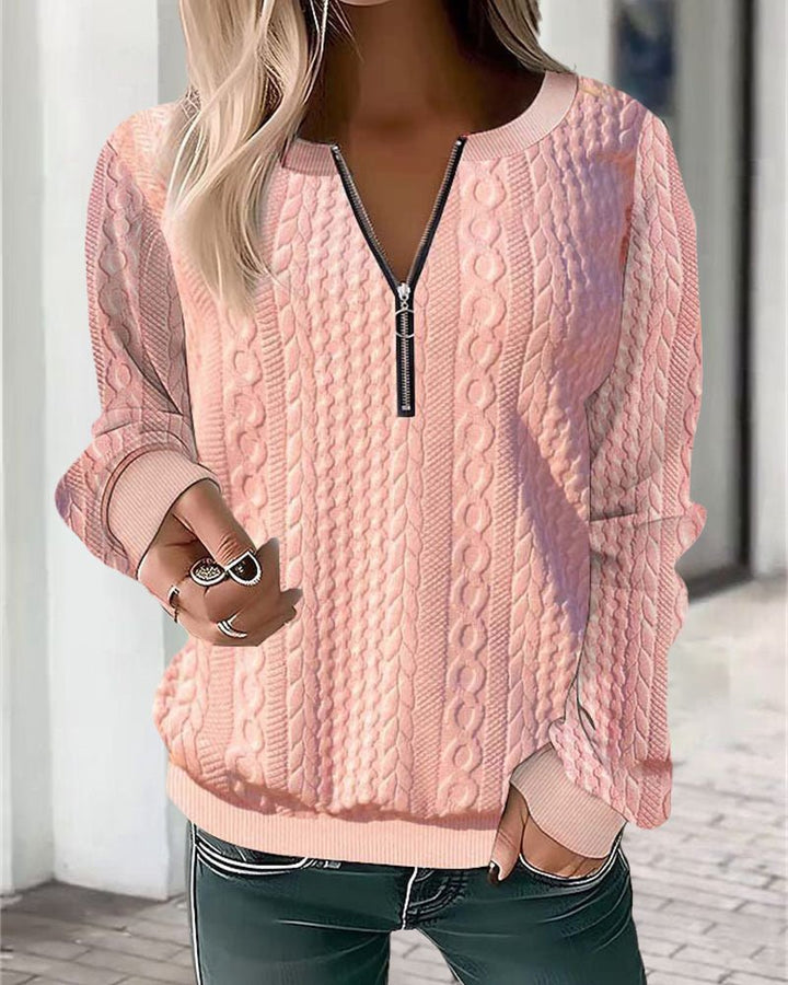 ElisaBerlin™ | Exklusiver Zipper - Pullover - Elisa Berlin - Pullover & Westen