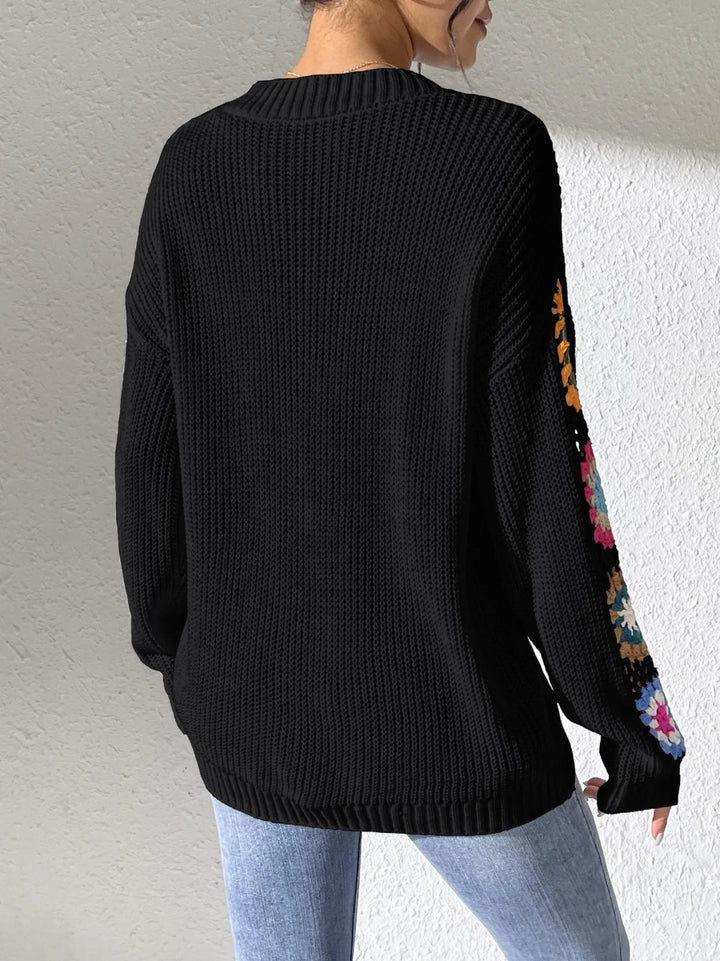 ElisaBerlin™ | Herbst Blumenpullover - ElisaBerlin - 