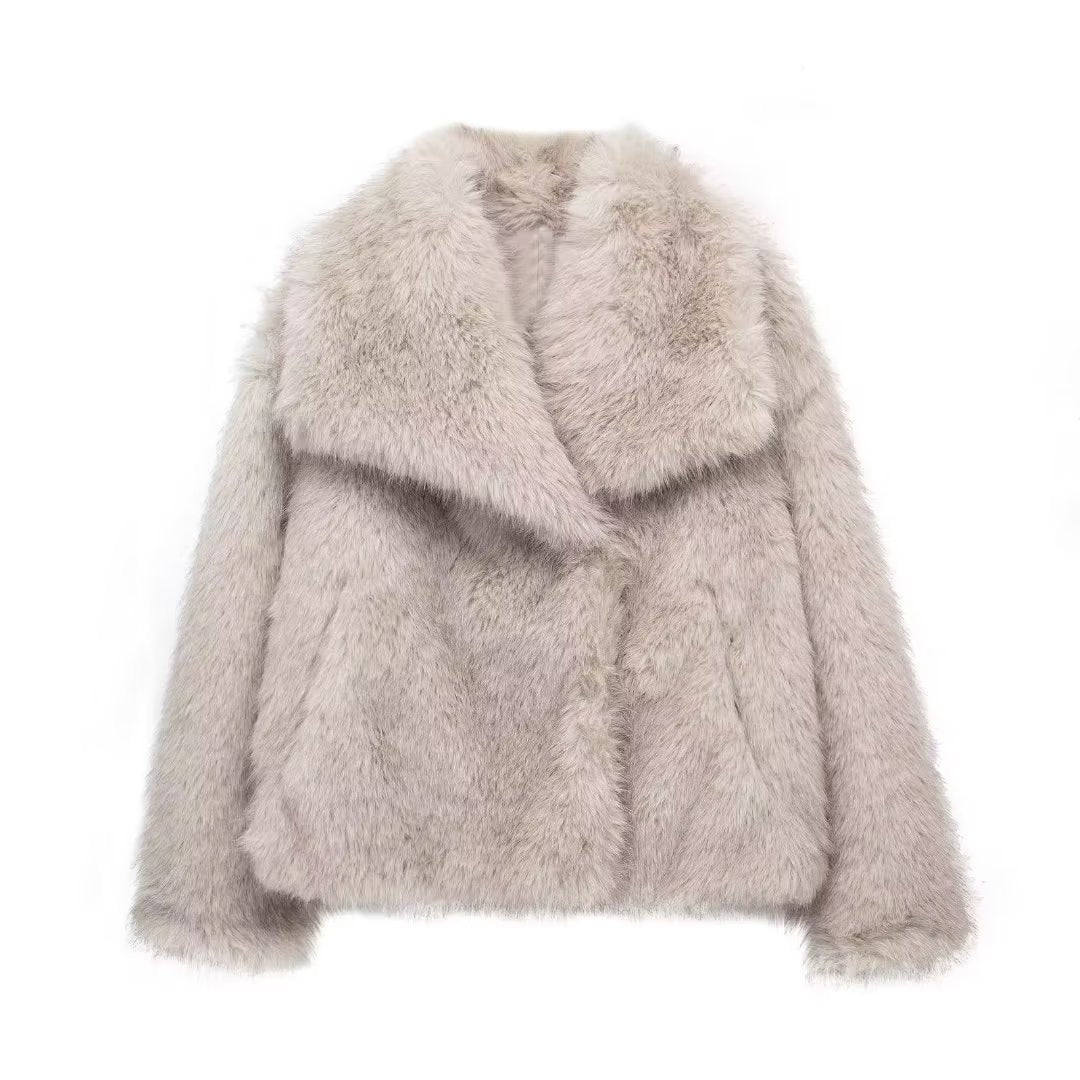 ElisaBerlin™ | Kuscheliger Langer Plüschmantel - Elisa Berlin - Women Winter Coats & Jackets