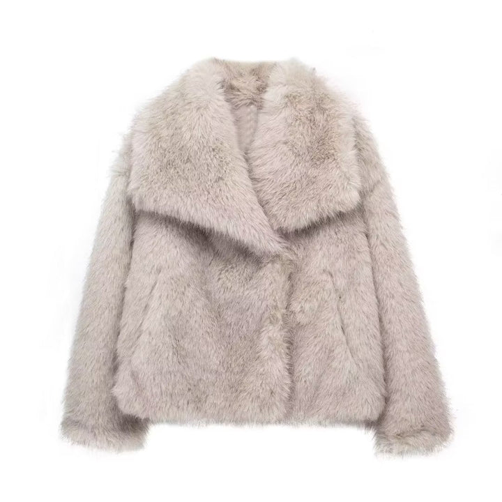 ElisaBerlin™ | Kuscheliger Langer Plüschmantel - Elisa Berlin - Women Winter Coats & Jackets