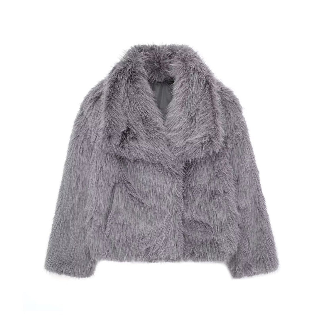 ElisaBerlin™ | Kuscheliger Langer Plüschmantel - Elisa Berlin - Women Winter Coats & Jackets