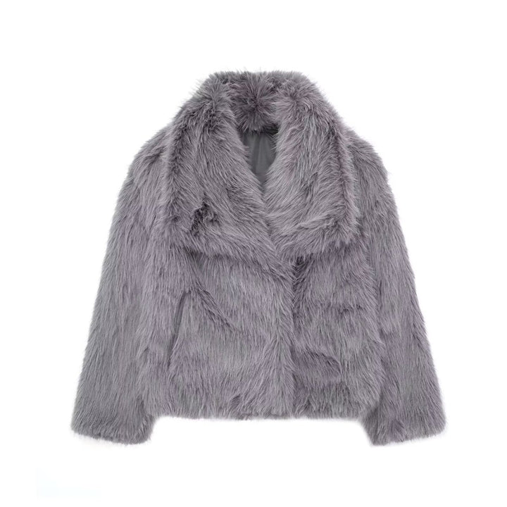 ElisaBerlin™ | Kuscheliger Langer Plüschmantel - Elisa Berlin - Women Winter Coats & Jackets