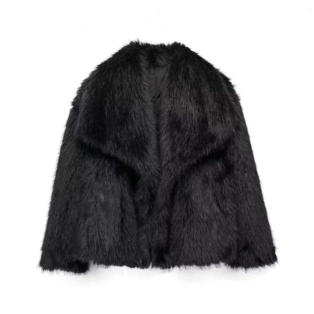 ElisaBerlin™ | Kuscheliger Langer Plüschmantel - Elisa Berlin - Women Winter Coats & Jackets