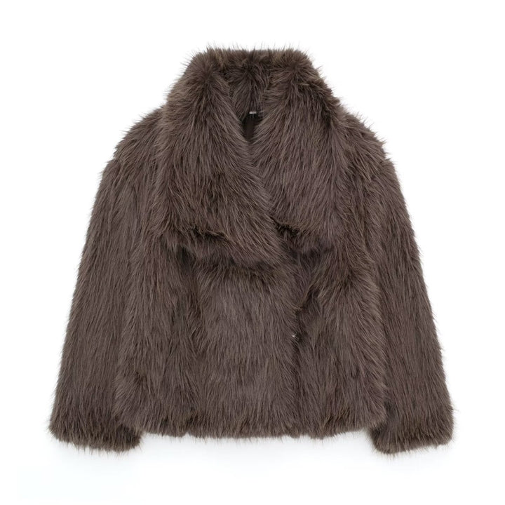 ElisaBerlin™ | Kuscheliger Langer Plüschmantel - Elisa Berlin - Women Winter Coats & Jackets