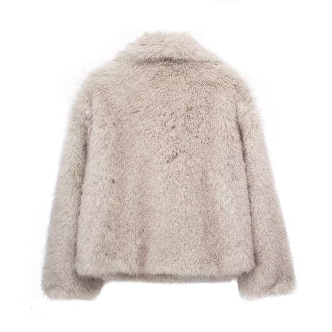 ElisaBerlin™ | Kuscheliger Langer Plüschmantel - Elisa Berlin - Women Winter Coats & Jackets