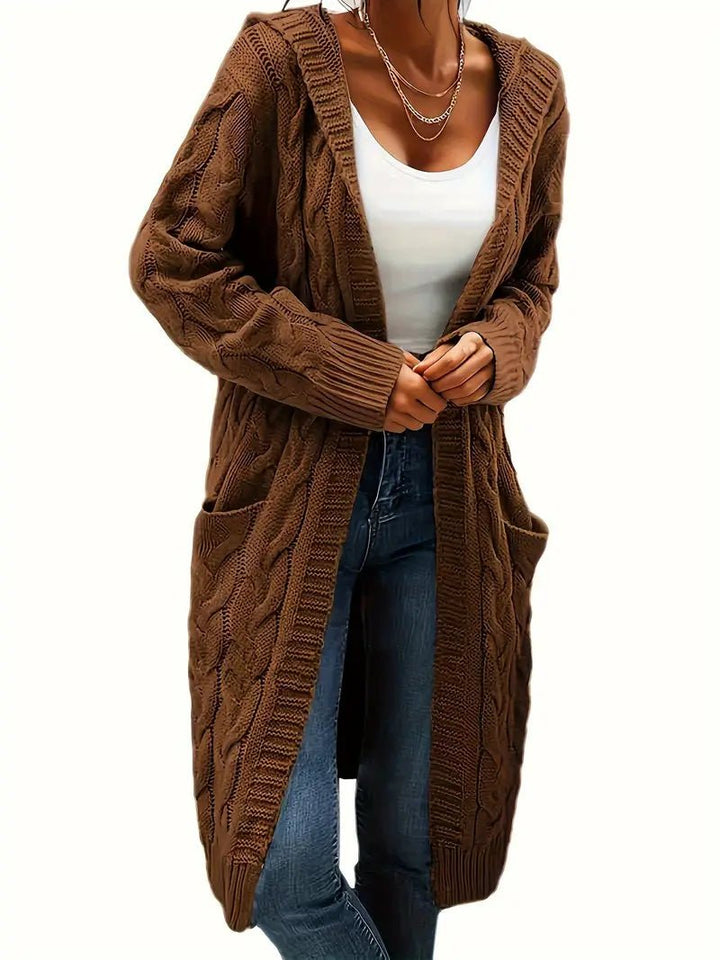 ElisaBerlin™ | Luxuriöse Strick - Kapuzenjacke - ElisaBerlin - Women's Clothing