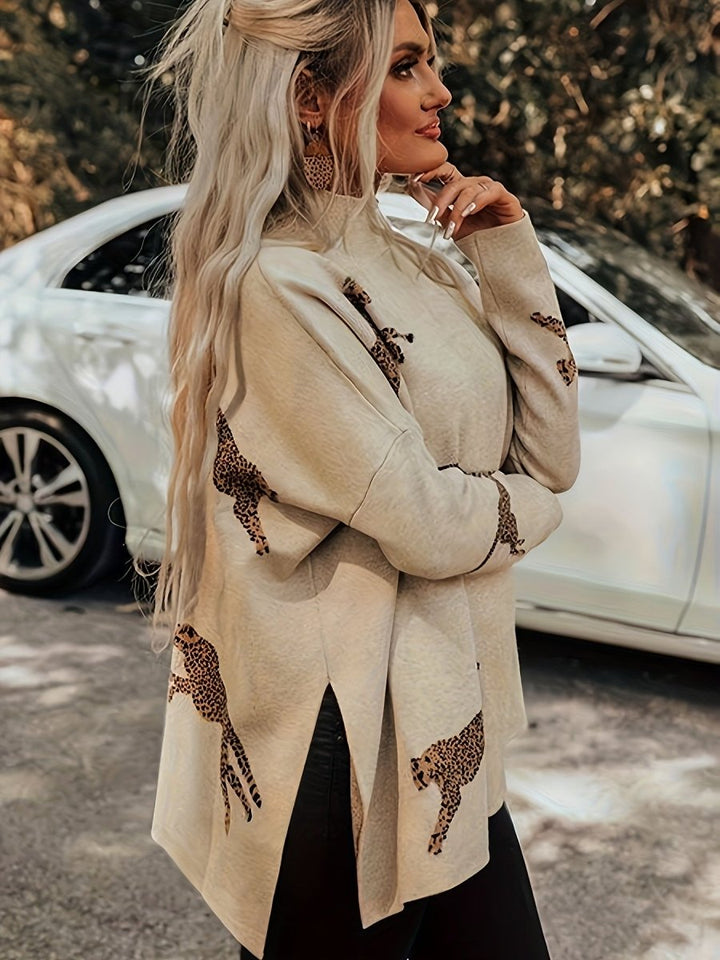 ElisaBerlin™ | Luxuriöser Leopardenprint Pullover - Elisa Berlin - Sweaters