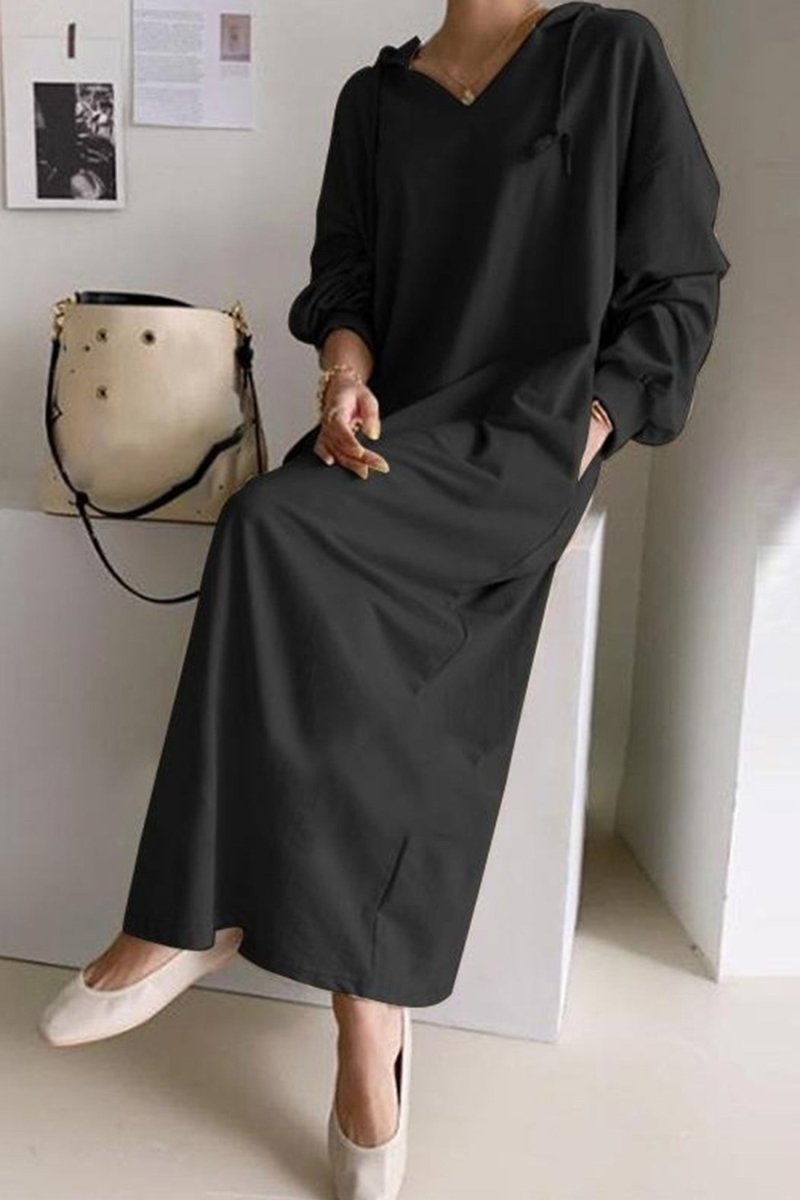 ElisaBerlin™ | Premium Casual Kapuzenkleid - Elisa Berlin - Maxi Dresses