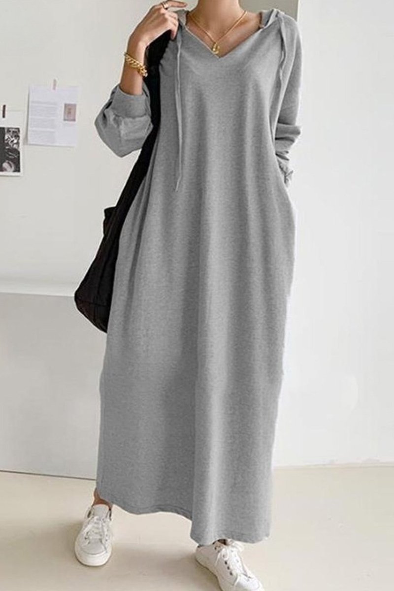 ElisaBerlin™ | Premium Casual Kapuzenkleid - Elisa Berlin - Maxi Dresses
