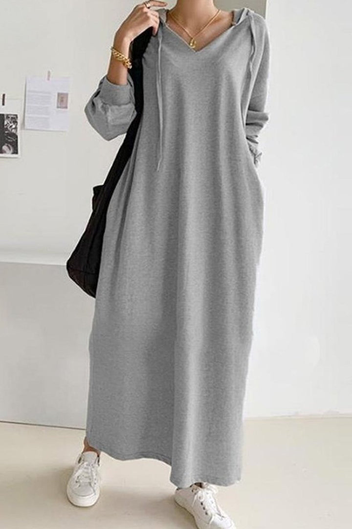 ElisaBerlin™ | Premium Casual Kapuzenkleid - Elisa Berlin - Maxi Dresses