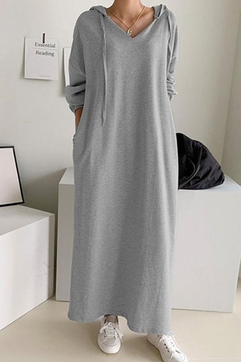 ElisaBerlin™ | Premium Casual Kapuzenkleid - Elisa Berlin - Maxi Dresses