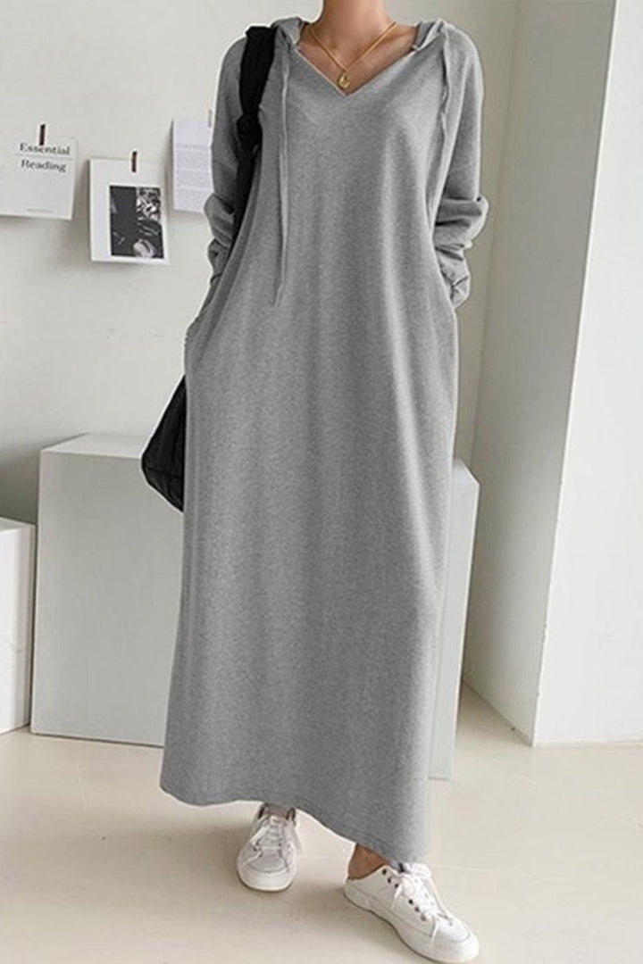 ElisaBerlin™ | Premium Casual Kapuzenkleid - Elisa Berlin - Maxi Dresses