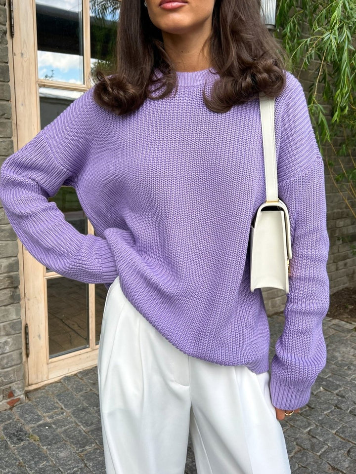 ElisaBerlin™ | Rundhalsausschnitt Loser Pullover - Elisa Berlin - 