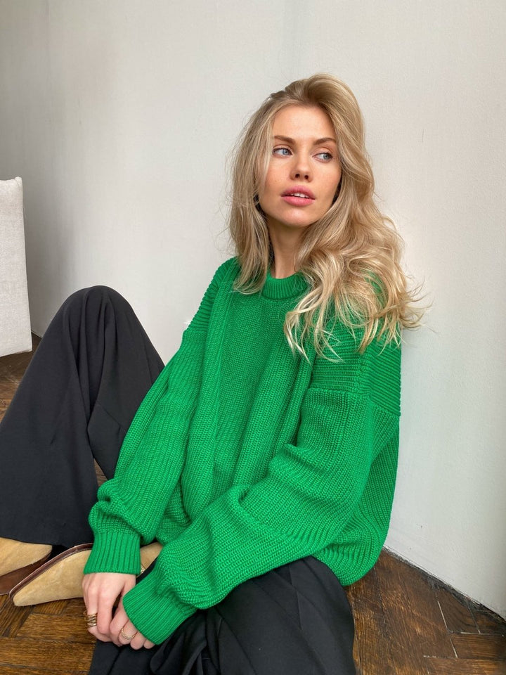ElisaBerlin™ | Rundhalsausschnitt Loser Pullover - Elisa Berlin - 