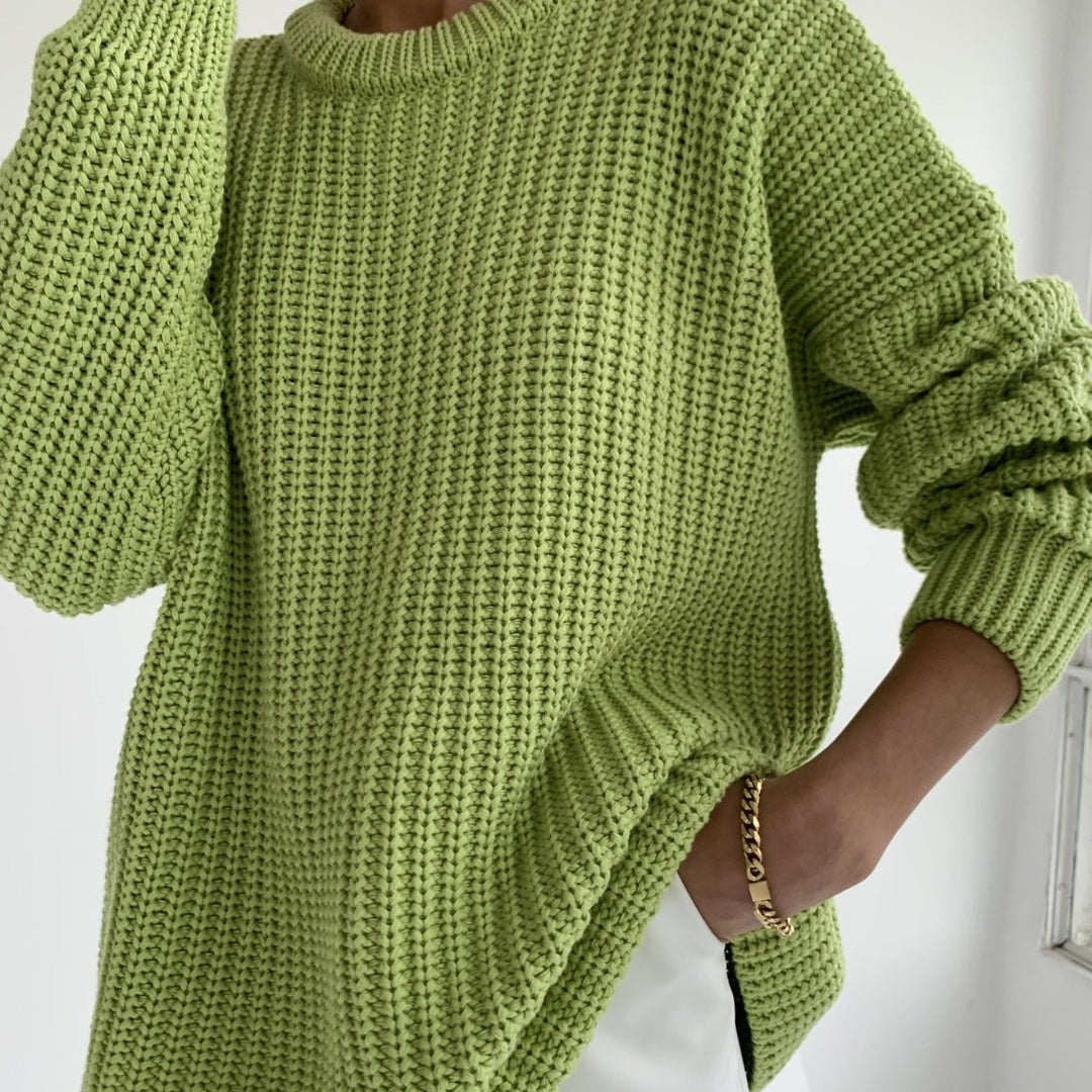 ElisaBerlin™ | Rundhalsausschnitt Loser Pullover - Elisa Berlin - 