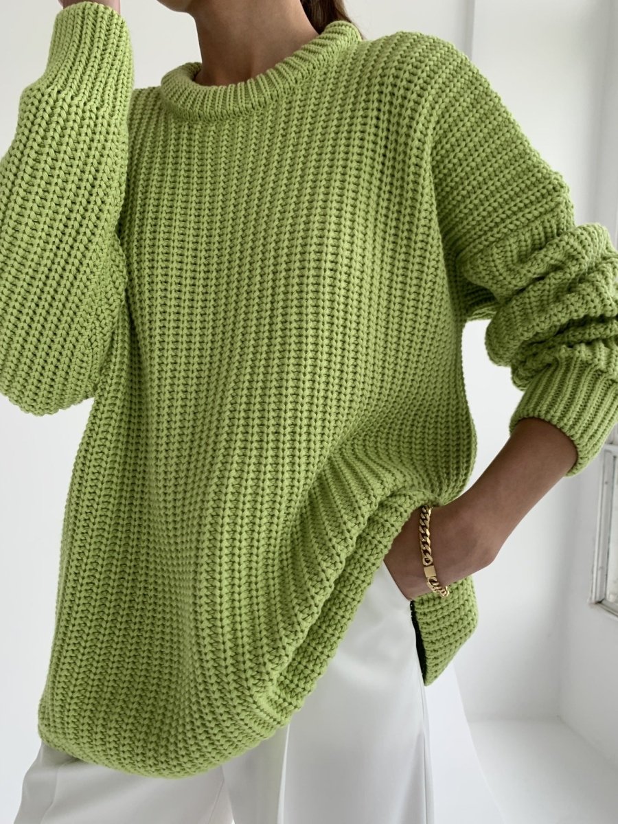 ElisaBerlin™ | Rundhalsausschnitt Loser Pullover - Elisa Berlin - 