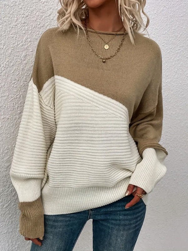 ElisaBerlin™ | Signature Kontrastfarben Pullover - Elisa Berlin - Sweaters