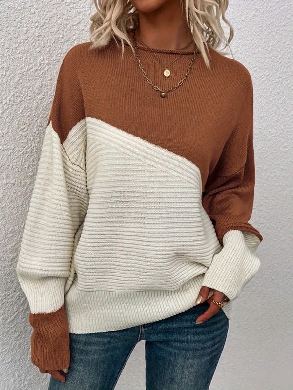 ElisaBerlin™ | Signature Kontrastfarben Pullover - Elisa Berlin - Sweaters