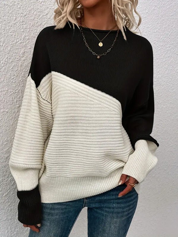 ElisaBerlin™ | Signature Kontrastfarben Pullover - Elisa Berlin - Sweaters