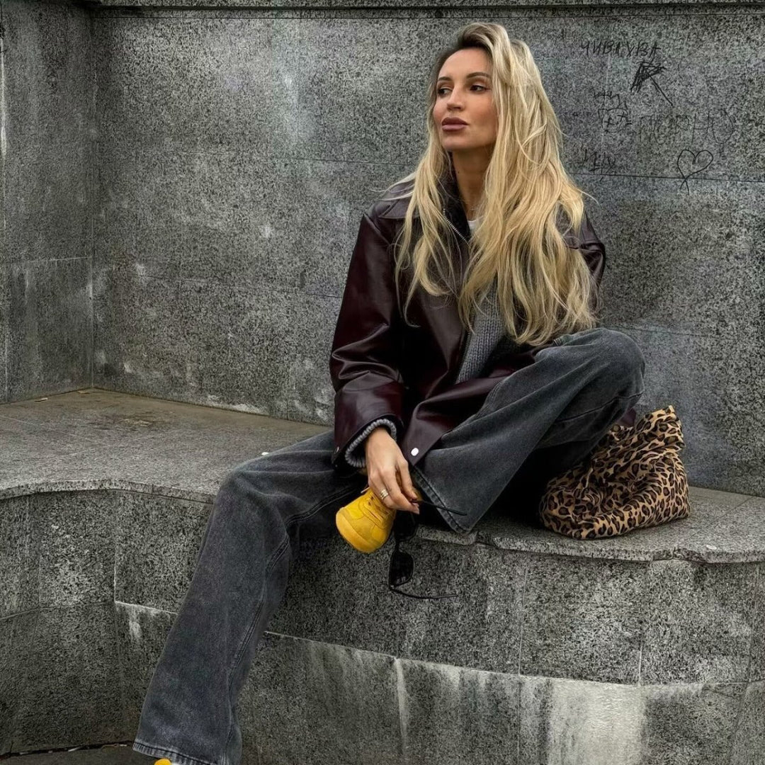 ElisaBerlin™ | Stilvolle Casual - Lederjacke - Elisa Berlin - Women Winter Coats & Jackets