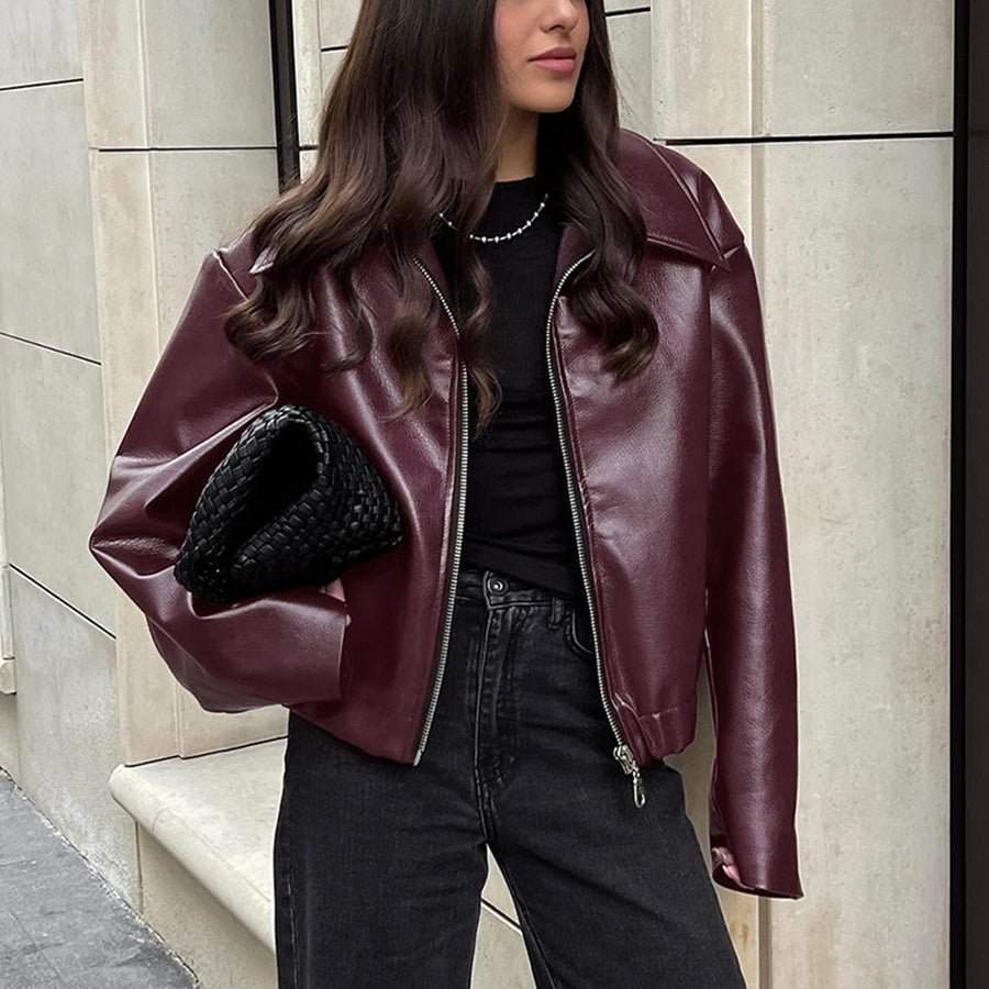 ElisaBerlin™ | Stilvolle Casual - Lederjacke - Elisa Berlin - Women Winter Coats & Jackets