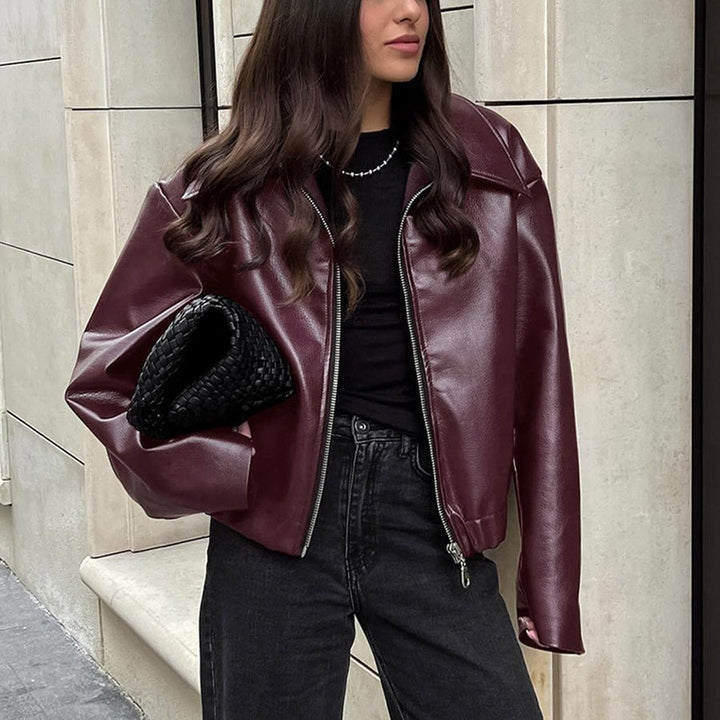 ElisaBerlin™ | Stilvolle Casual - Lederjacke - Elisa Berlin - Women Winter Coats & Jackets