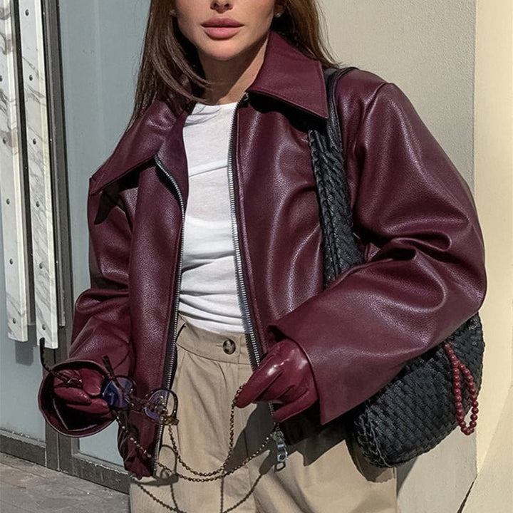 ElisaBerlin™ | Stilvolle Casual - Lederjacke - Elisa Berlin - Women Winter Coats & Jackets