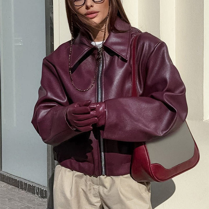 ElisaBerlin™ | Stilvolle Casual - Lederjacke - Elisa Berlin - Women Winter Coats & Jackets