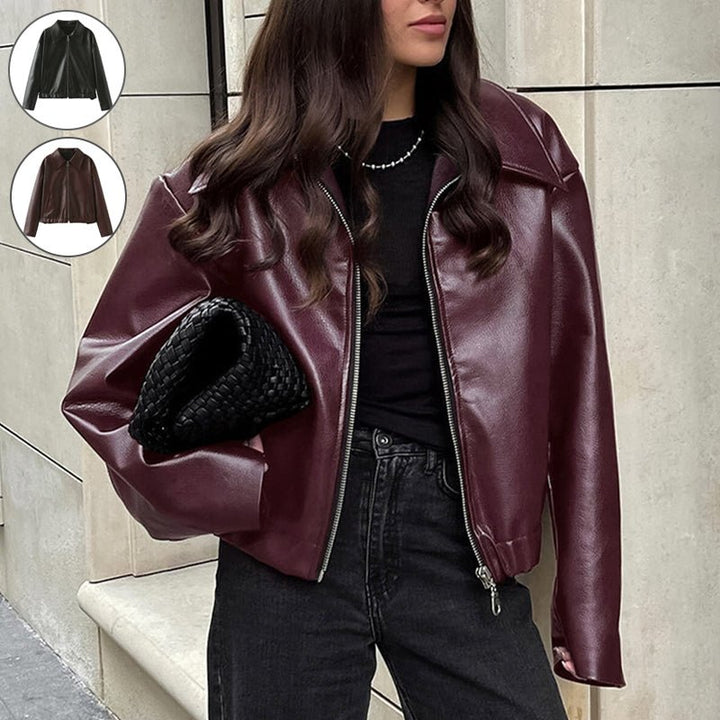 ElisaBerlin™ | Stilvolle Casual - Lederjacke - Elisa Berlin - Women Winter Coats & Jackets