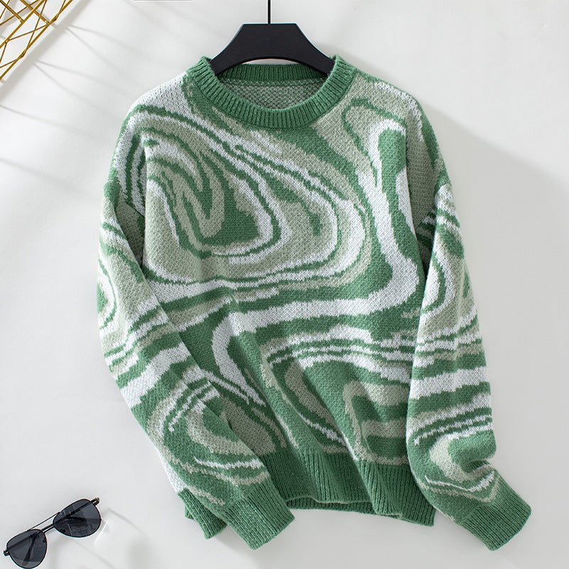 ElisaBerlin™ | Stilvolle Wellenmuster Sweater - Elisa Berlin - Sweaters