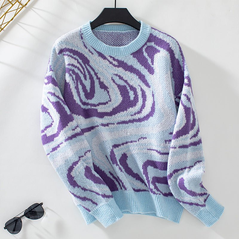 ElisaBerlin™ | Stilvolle Wellenmuster Sweater - Elisa Berlin - Sweaters