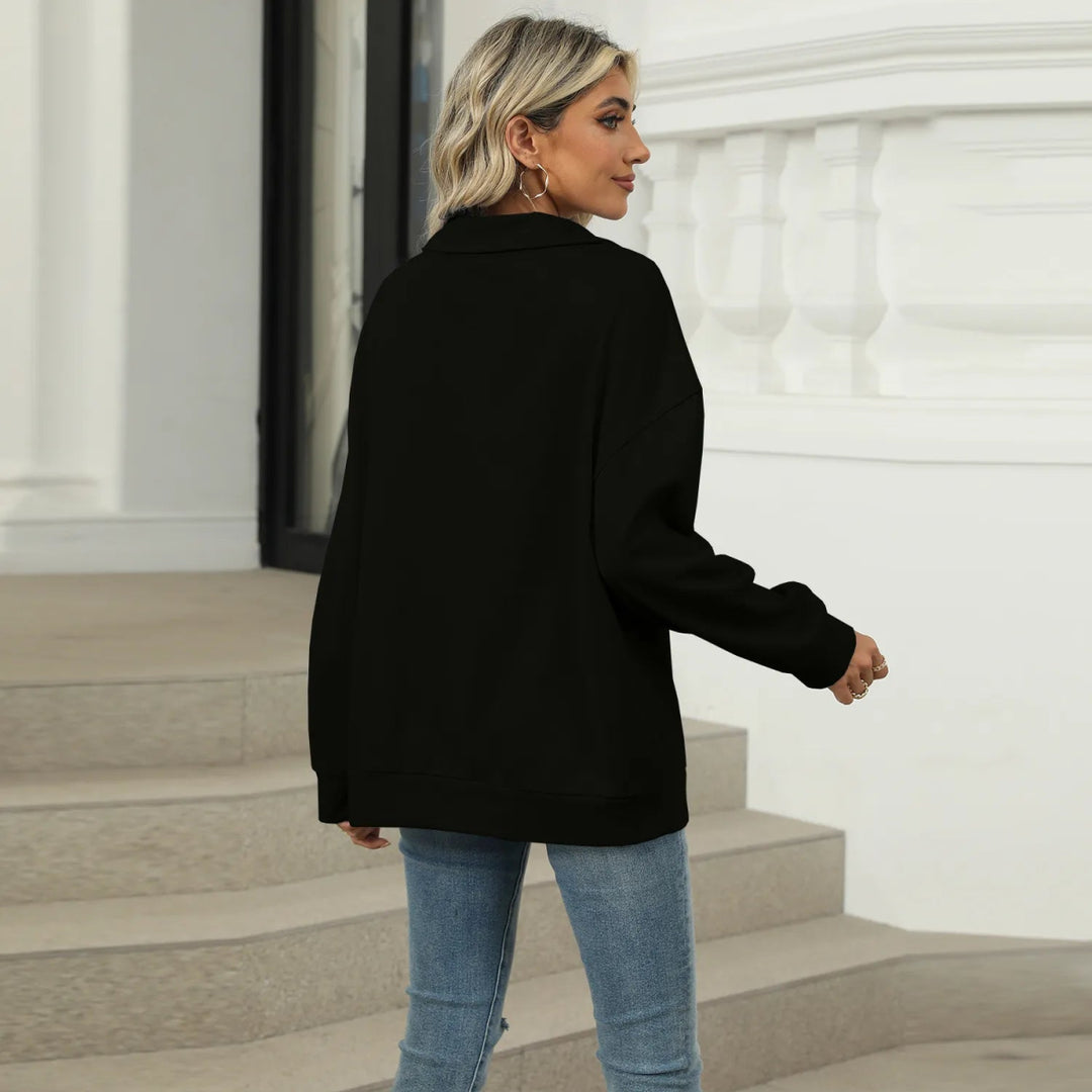 ElisaBerlin™ | Stilvoller V - Ausschnitt - Sweater - ElisaBerlin - 