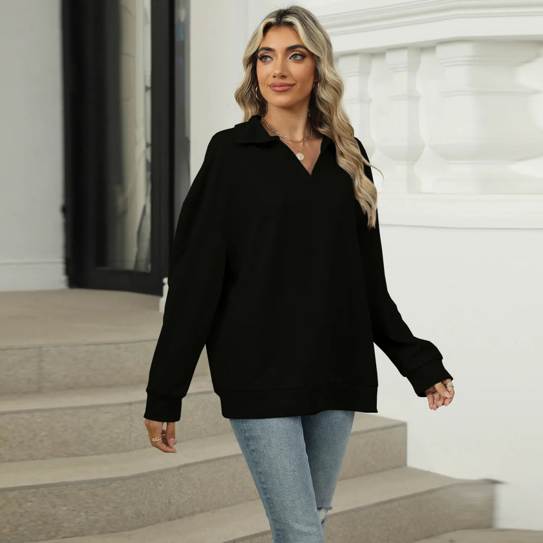 ElisaBerlin™ | Stilvoller V - Ausschnitt - Sweater - ElisaBerlin - 