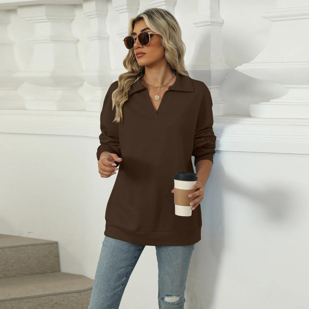 ElisaBerlin™ | Stilvoller V - Ausschnitt - Sweater - ElisaBerlin - 