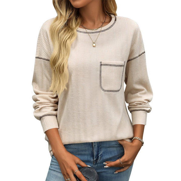 ElisaBerlin™ | Streifen Rundhals Shirt - ElisaBerlin - 